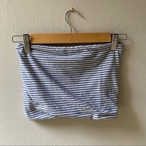 Brandy Melville Striped Bandeau Crop